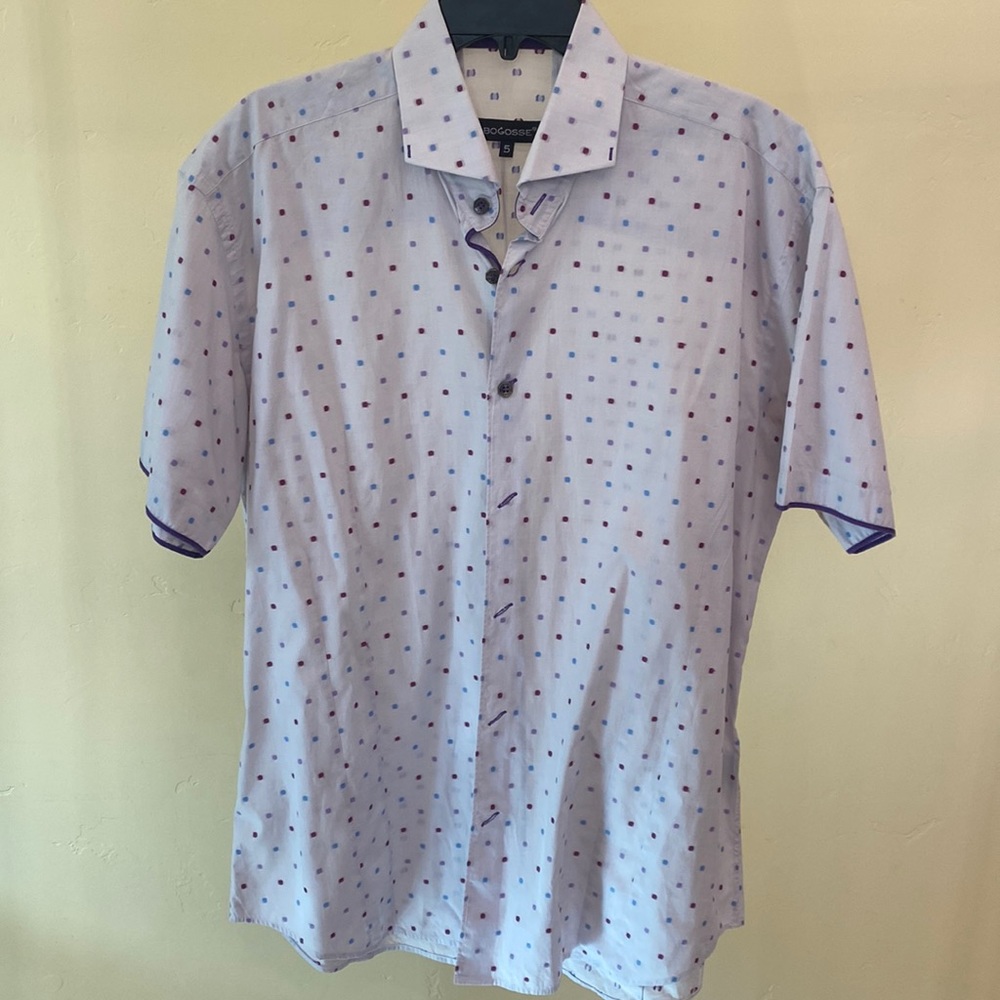 Bogosse shirt sleeve buttoned down shirt, size 5.